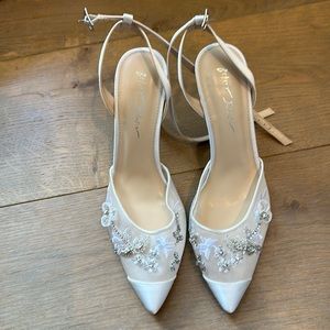 Betsey Johnson - wedding shoes, kitten heel